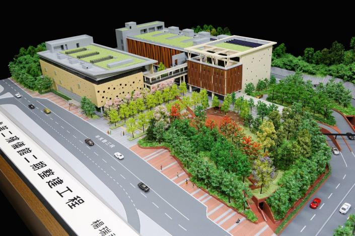 圖3 臺北市殯葬管理處第二殯儀館二期整建工程外觀3D模擬圖