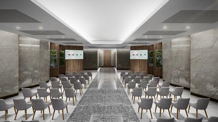 圖4 臺北市殯葬管理處第二殯儀館二期整建工程禮廳內部模擬圖