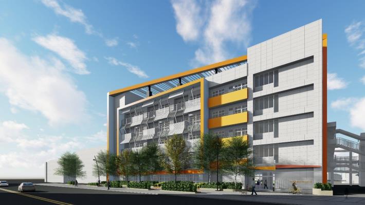 圖3. 臺北市立南港高級中學綜合教學大樓新建工程完工願景圖