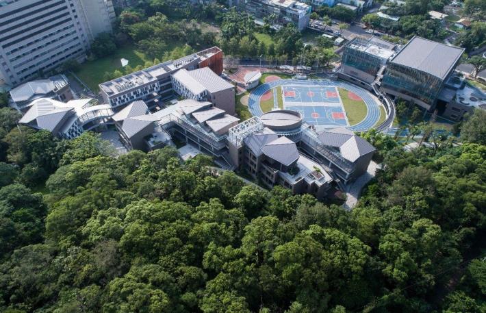 圖1永建國小完工全景空拍照片