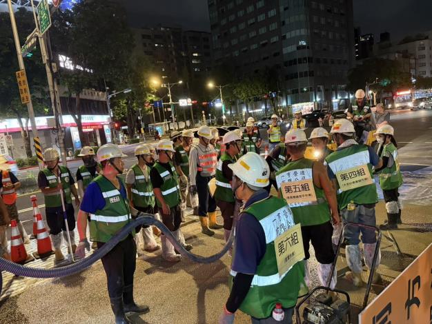 圖3 半剛性施工中-工作人員明確分派