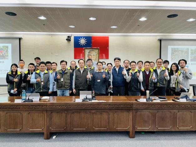 Picture 5 Group photo of the evaluation team of the New Construction Office, Public Works Department, Taipei City Government