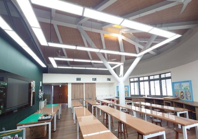 A specialized classroom for art courses