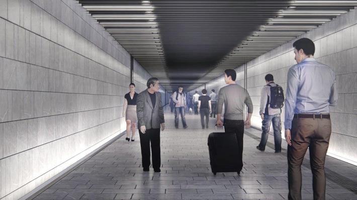 Picture 11. A photo simulation of the Changde Street Subway