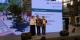 Legislator Wu, Szu-Yao presents the award, while Secretary-General Zhou Guo-ping of the New Construction Office and Manager Xiao Sheng-xiong of CECI Engineering Consultants, Inc. Taiwan, receive the honor