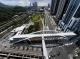 Image 10. Aerial panoramic view of the main and secondary bridges (daytime)