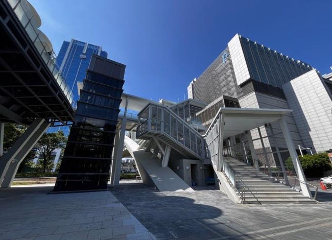 Image 15. Exterior view of the accessible elevator