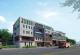 Image 5. Rendering of the exterior of the Fire Department Dahu Station upon completion (Southwest upward view)