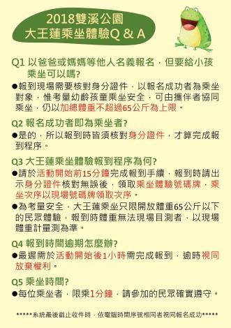 圖7.大王蓮乘坐體驗QA