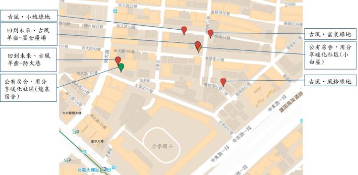 圖1.古風綠地地圖