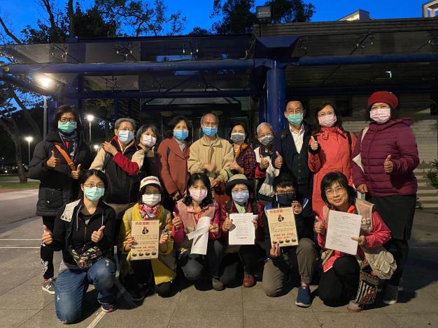 圖3「2020臺北市螢火蟲季」感謝首發志工的守護，還有一群新手志工來實際學習。