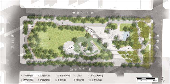圖二 興國公園平面配置示意圖