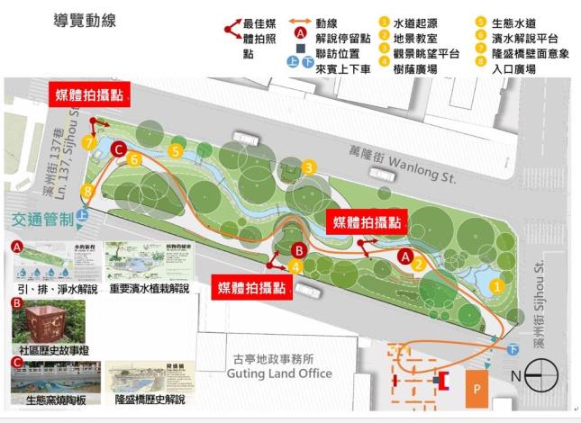 萬和1號公園導覽動線