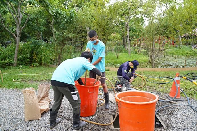 圖五、 移除大理石紋螯蝦前置作業2