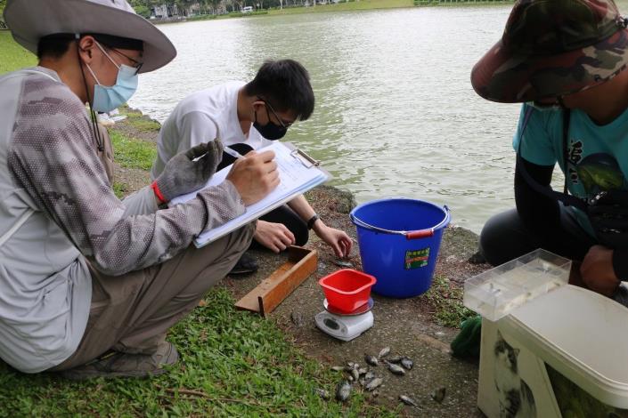 附圖2-研究團隊執行魚類生態調查