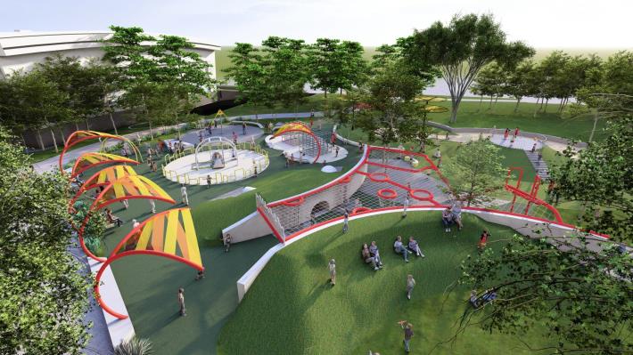 圖1從孩子的探索遊戲到長者的體健活動，都能在這裡一次體驗