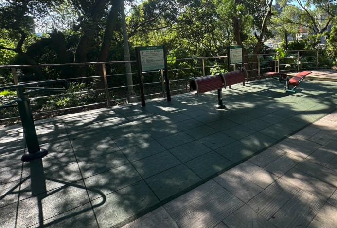 內湖66號公園-體健設施及彈性地墊1