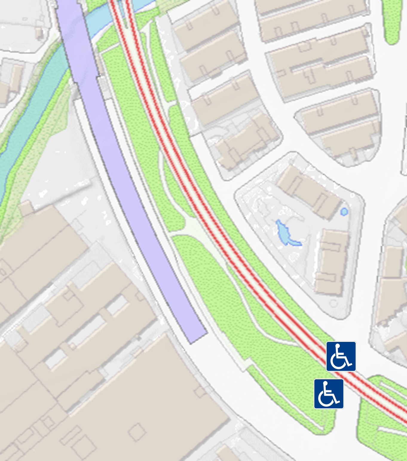 公園內無障礙路線圖