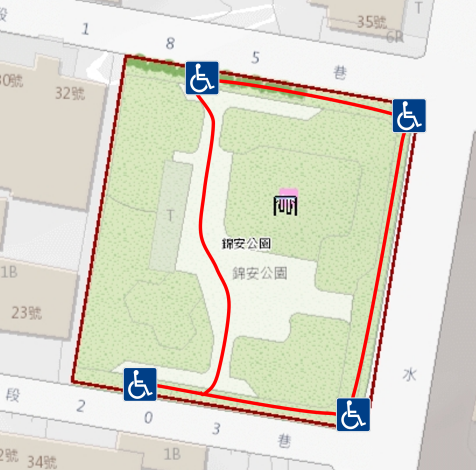 錦安公園-無障礙路線