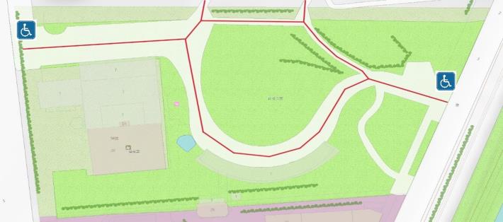 軟橋-公園內無障礙路線圖