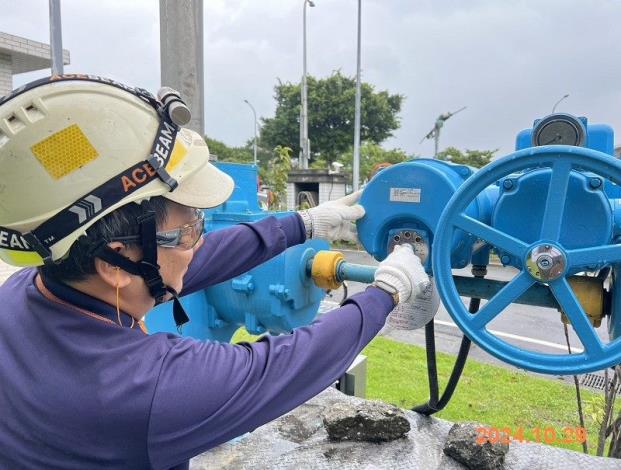 內湖廠G14進流閘門功能確認正常