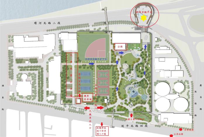 迪化休閒運動公園配置圖