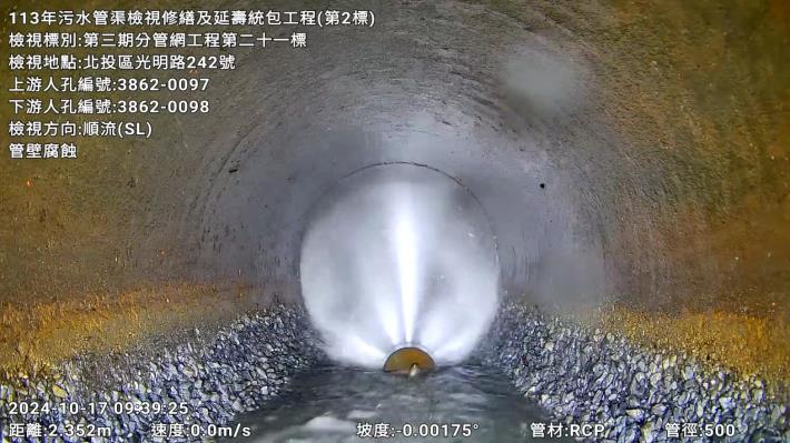 北市衛工處制定4期12年管渠檢視延壽計畫，守護臺北市「地下靜脈」