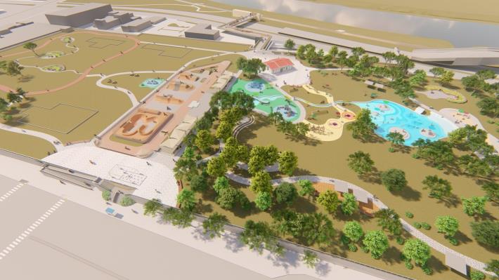 內湖休閒運動公園於114年10月3日重新對外開放，設有極限運動場、共融式遊具、戲水池、沙坑及體健設施等多元空間
