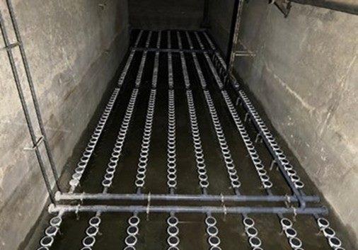 內湖污水處理廠第一階段設備更新工程已完成生物池高效率散氣盤更新