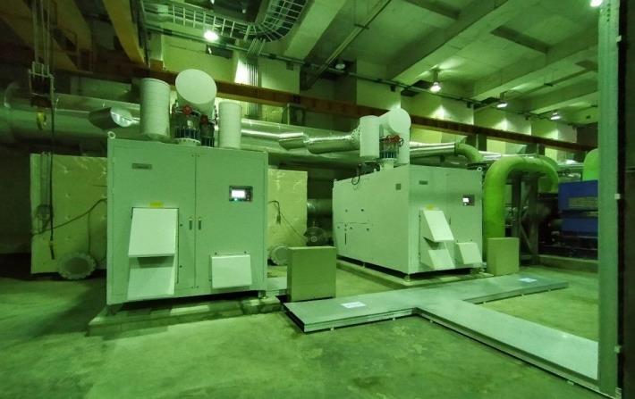 內湖污水處理廠第一階段設備更新工程已完成2組氣浮式鼓風機