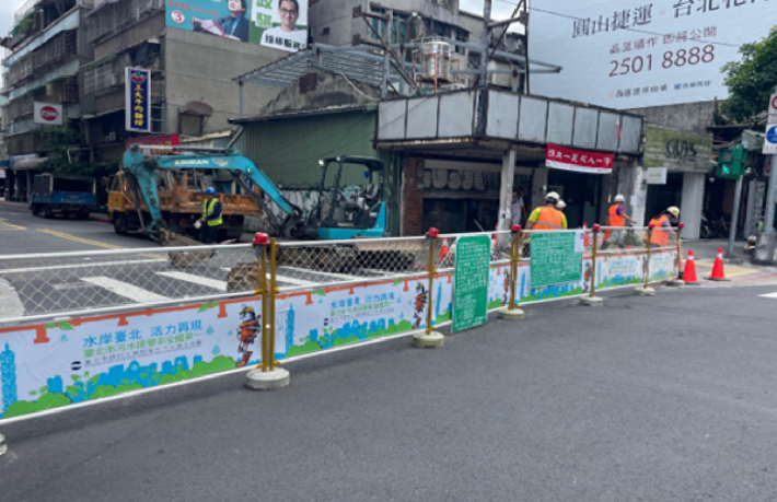 施工期間確實架設圍籬，區隔工區及公共區域