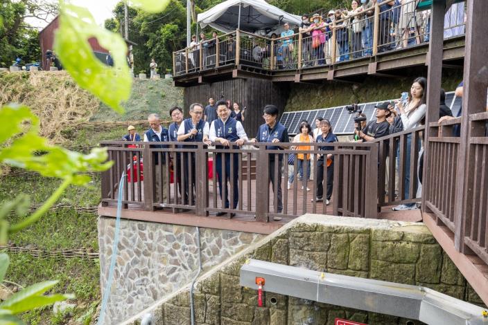 蔣萬安市長出席白石湖聚落式污水處理設施啟用典禮