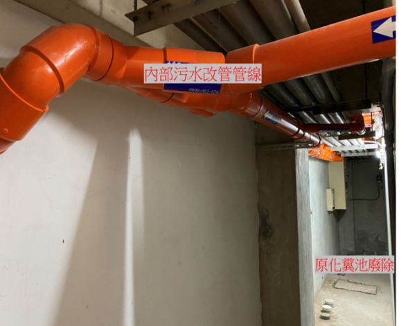 建築物內部改管及廢除化糞池