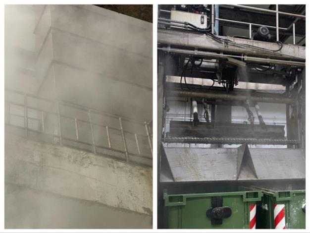 高細緻度除臭噴霧系統，透過微細水霧增加與空氣接觸面積，有效提升異味中和效率