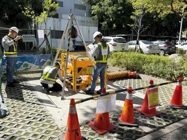 每年辦理局限空間災害救援演練