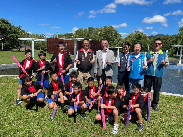 內湖休閒運動公園改造後優化戲水池配置，提升遊玩樂趣