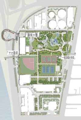 迪化廠附設休閒公園裝置藝術位置圖