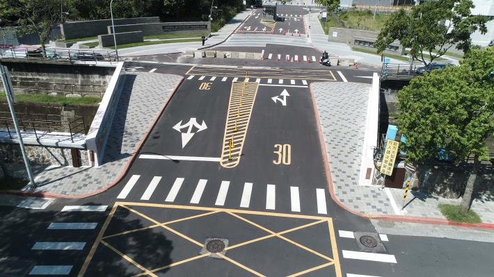 「四分溪勤力橋拓建工程」北市水利處拓寬勤力橋 提升了園區門面景觀