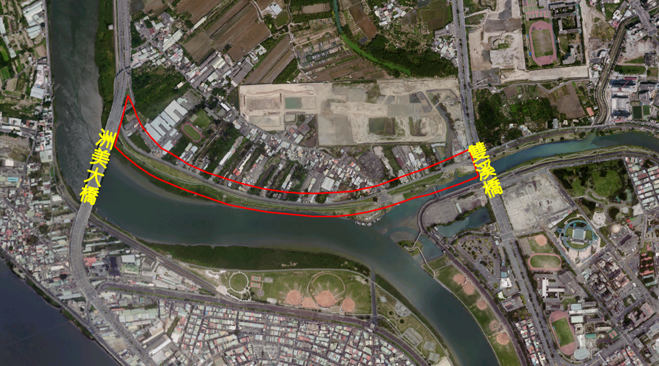 臺北市政府社會局 重大建設計畫 洲美堤防自雙溪橋至洲美大橋間堤防新建工程