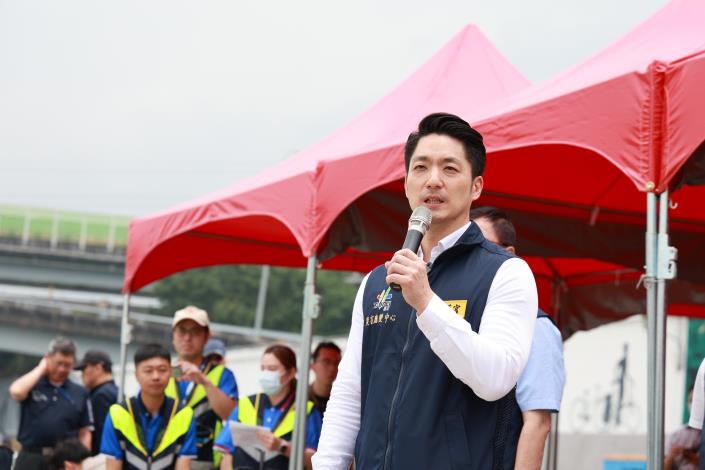 Mayor Chiang attended the 2024 Annual Flood Control Exercise in Taipei City