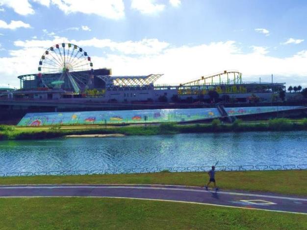 Mosaic tile artwork echoing the spirit of Taipei Children’s Amusement Park