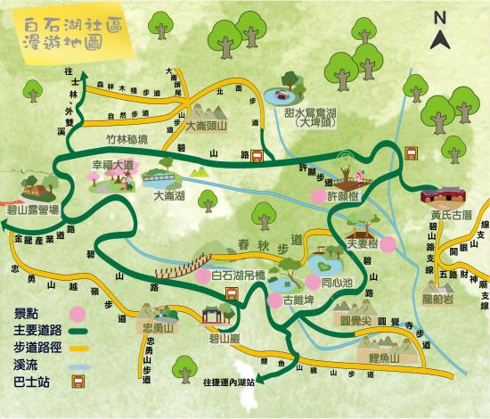 臺北市內湖區白石湖社區漫遊地圖
