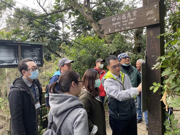 照片1　為虎山螢火蟲生態區關燈範圍聯合現勘
