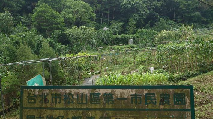 8.步道沿途可見臺北市松山區第一市民農園