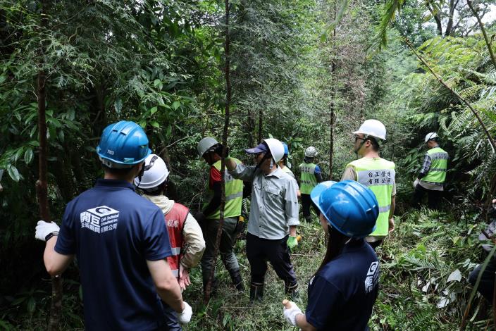 大地處營造大崙頭山森林經營示範區，以定期提供教育訓練，傳遞正確經營知識。_調整大小.JPG