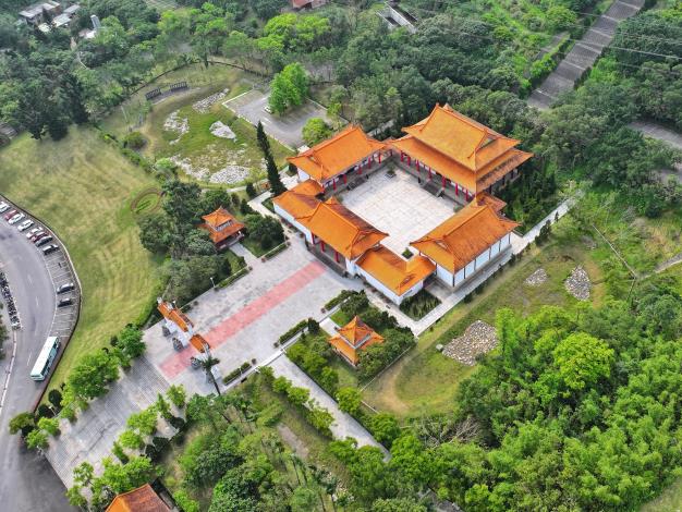 08南港軍人公墓忠烈祠與周邊滯洪池空拍
