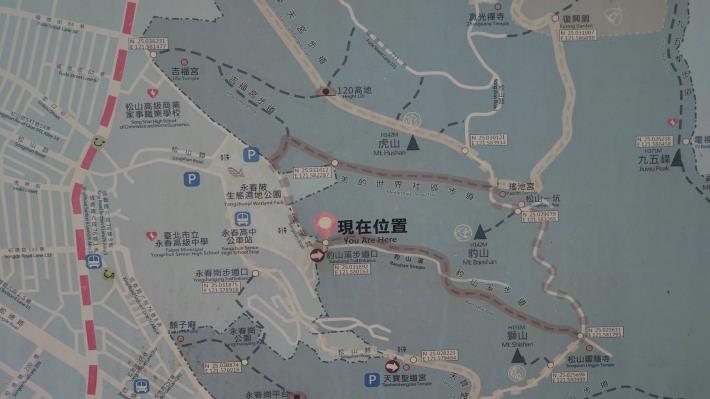 圖9.豹山環狀步道路線