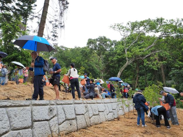6.拆除後廢棄混凝土過篩，轉化為擋土牆級配，實踐資源循環。