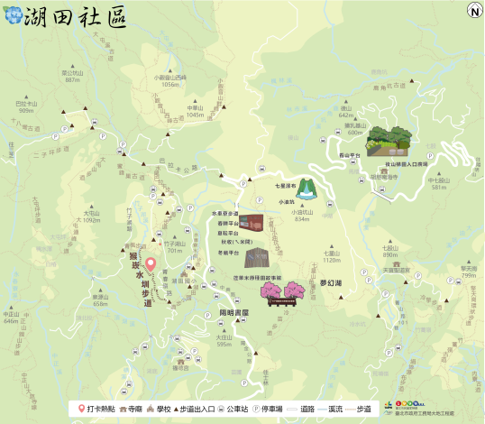 照片1湖田社區地圖