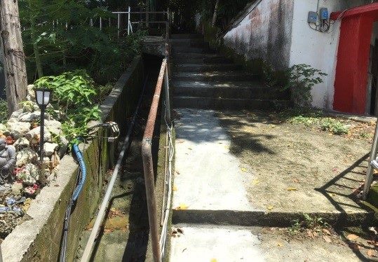 污水管線施作完成修復階梯